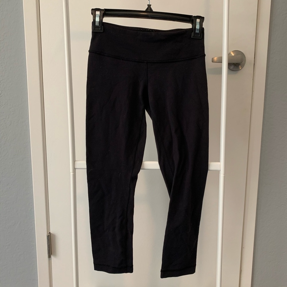 Lululemon Wunder Under Crop Leggings Black